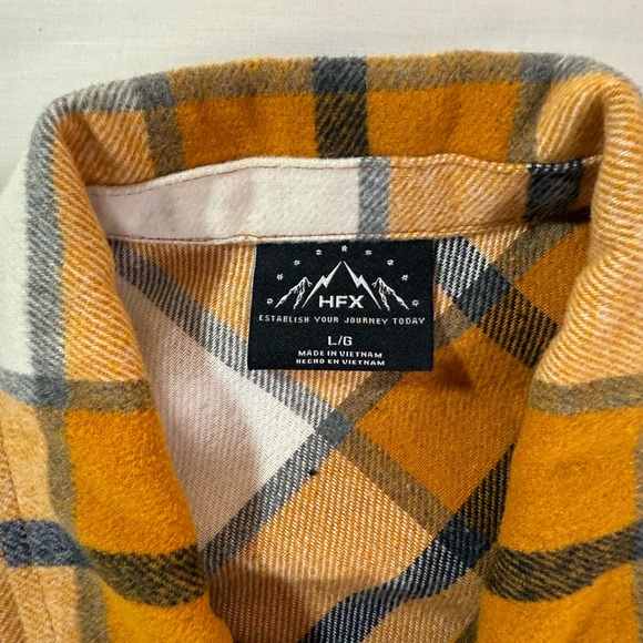 The HFX Women's Plaid Flannel Shirt Jackets in Size L - Picture 5 of 11